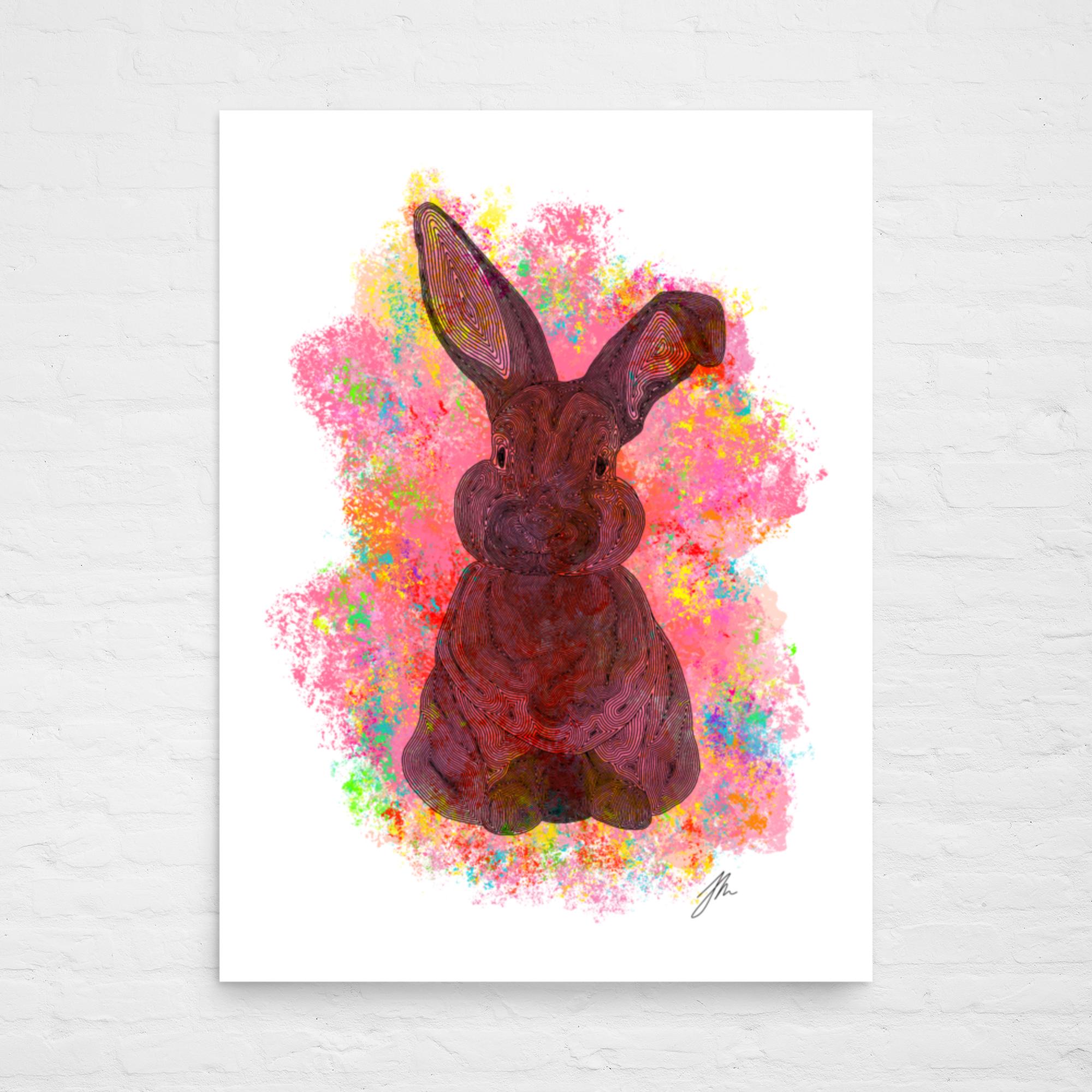 White Rabbit Red Rabbit Posters Red Bunny Poster