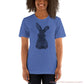 Black Bunny Unisex T-Shirt Heather True Royal / S